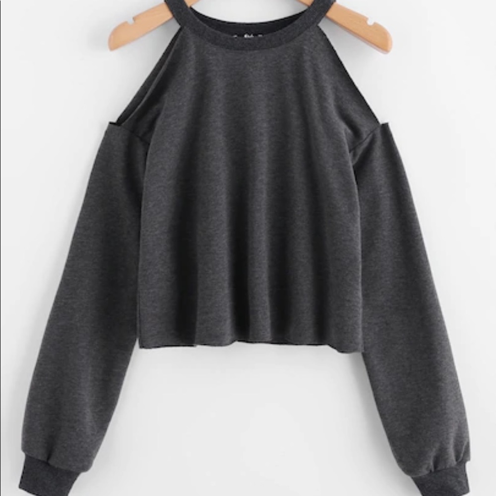 Cold shoulder pull over.